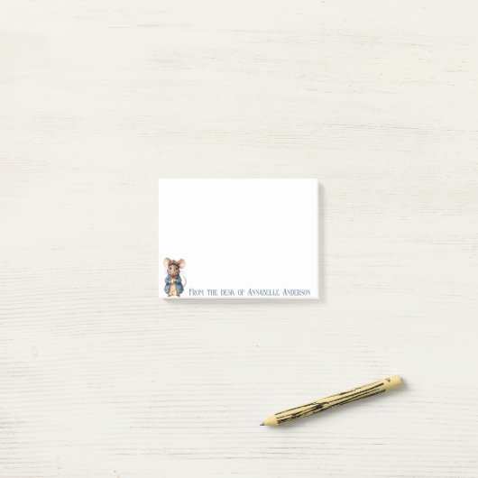 Victorian Muis Personaliseer Post-it® Notes (Op bureau)