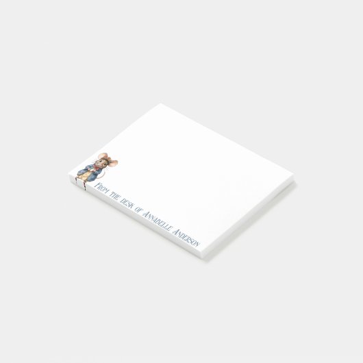 Victorian Muis Personaliseer Post-it® Notes (Schuin)