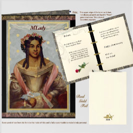 Victorian of Color Foil Greeting Card Folie Wenskaart