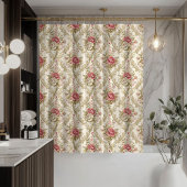 Victorian Pastel Curtain Romantic Bath Statement Douchegordijn