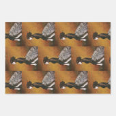 Victorian Peacock Girl Wrapping Paper (Voorkant 3)