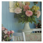 Victorian Peonies - Martha's Vineyard Tegeltje (Voorkant)