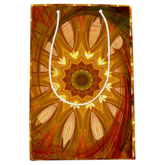 Victorian Peony Swirl Medium Cadeauzakje (Voorkant)