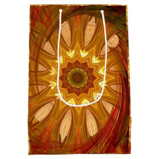 Victorian Peony Swirl Medium Cadeauzakje (Achterkant)