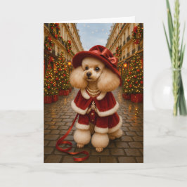 Victorian Poodle Holiday   Kaart