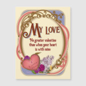 Victorian Romantic Customizable Valentine Magnet (Voorkant)