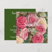 Victorian Rose Garden - Bruidsboeket Kaart (Voorkant / Achterkant)