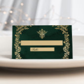 Victorian Royal Wedding  Green and Gold Plaatskaartje