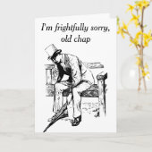 Victorian Sad Keanu Apology Kaart (Gele Bloem)