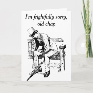 Victorian Sad Keanu Apology Kaart