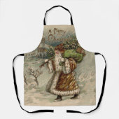 Victorian Santa Claus With Christmas Tree Schort (Voorkant)