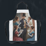Victorian scene apron  schort<br><div class="desc">Stylish apron featuring a classic victorian social scene.</div>