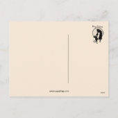 Victorian silhouettes Merry Christmas Feestdagenkaart (Achterkant)