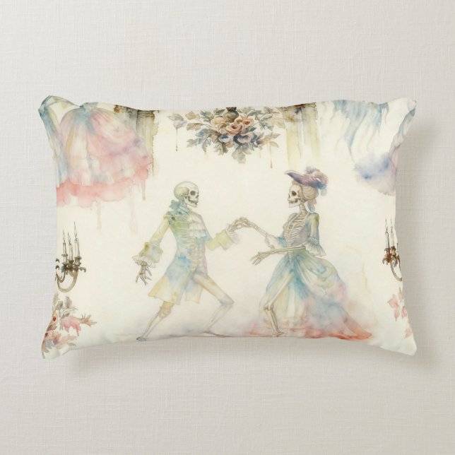 Victorian Skeleton Ballroom  Accent Kussen (Voorkant)