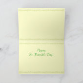 Victorian St. Patrick's Day Greeting Card Kaart (Binnen)