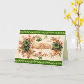 Victorian St. Patrick's Day Greeting Card Kaart (Gele Bloem)