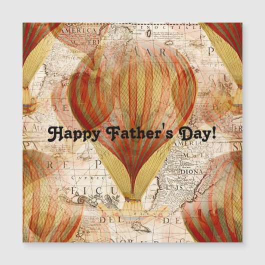 Victorian Steampunk Collage of Hot Air Balloons (Voorkant)