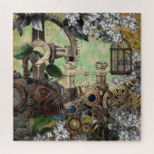 Victorian Steampunk Gears, Clock Legpuzzel (Verticaal)