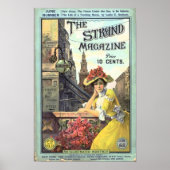 Victorian Strand Magazine Cover Illustration Poster (Voorkant)