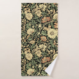 Victorian-style floral pattern  bad handdoek