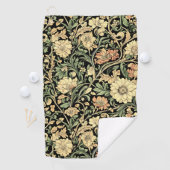 Victorian-style floral pattern  golfhanddoek (Insitu)