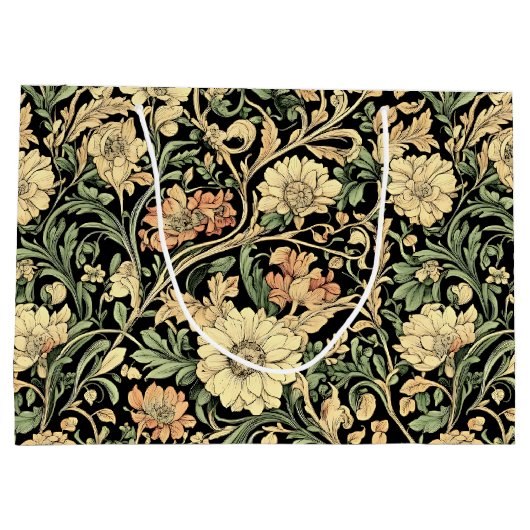 Victorian-style floral pattern groot cadeauzakje (Achterkant)