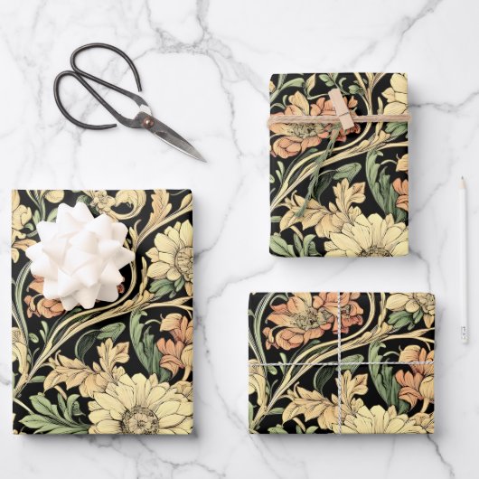Victorian-style floral pattern  inpakpapier vel (Voorkant)