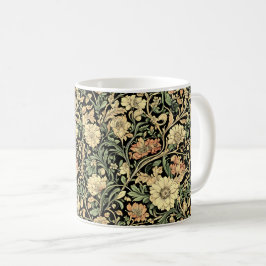 Victorian-style floral pattern  koffiemok