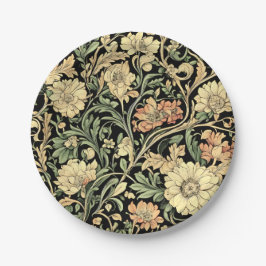 Victorian-style floral pattern  papieren bordje