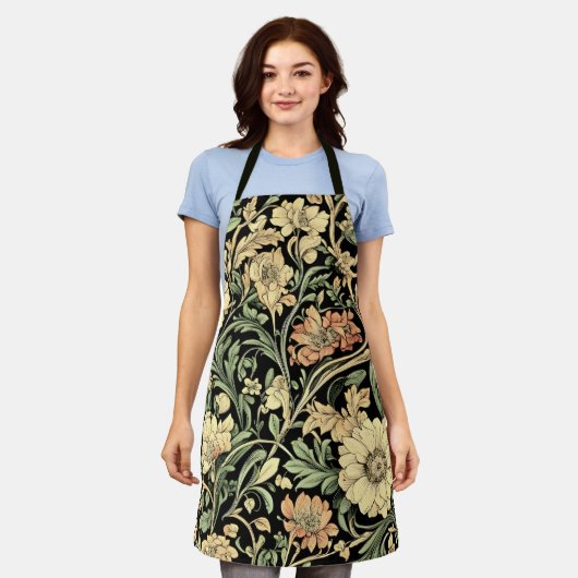 Victorian-style floral pattern  schort (Gedragen)