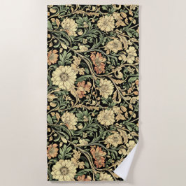 Victorian-style floral pattern  strandlaken