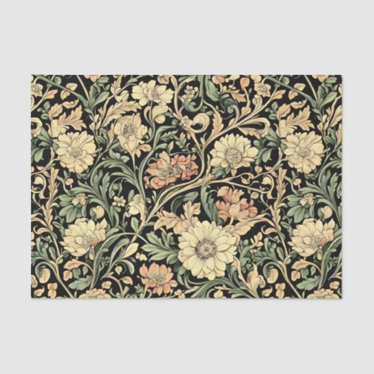 Victorian-style floral pattern  tissuepapier (Voorkant)