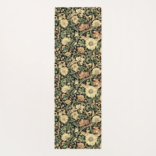 Victorian-style floral pattern yogamat (Achterkant)