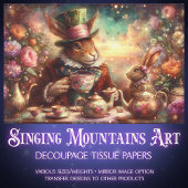 Victorian Tea Party Floral Wonderland Decoupage Tissuepapier