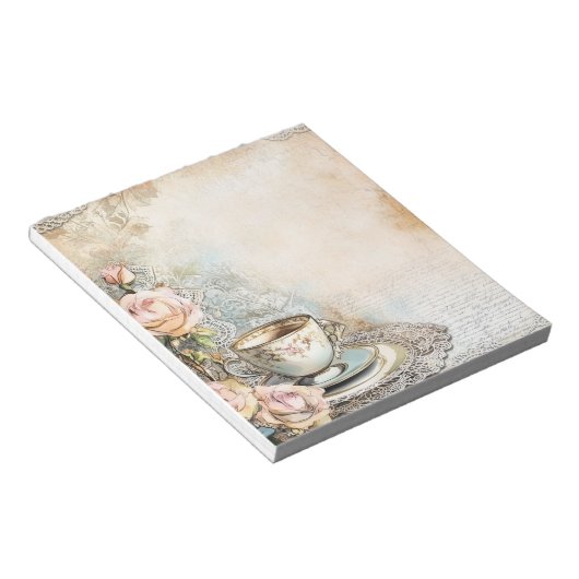 Victorian Tea Party notepad Notitieblok (Schuin)