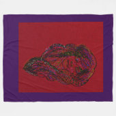 Victorian Tijdperk Dromer Meisje Fleece Deken (Voorkant (Horizontaal))