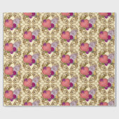 Victorian Valentine Floral Wrapping Paper Cadeaupapier (Vlak)