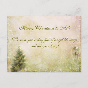 Victorian Vintage Christmas Postcard Feestdagenkaart