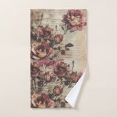 Victorian Vintage Grunge Floral Bad Handdoek (Handdoek)