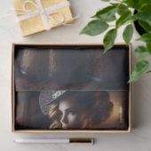 Victorian Vintage Mysterious Elegant Woman  Tissuepapier (Geschenk)