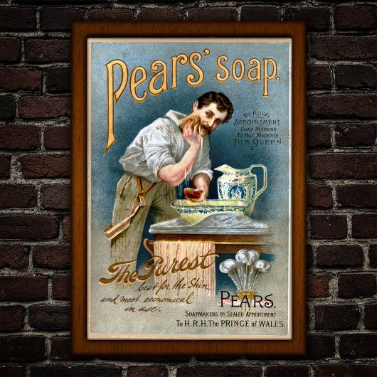 Victorian Vintage Soap Advertising Poster