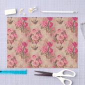 Victorian Vintage Style Roses Tissue Paper Tissuepapier (Craft)