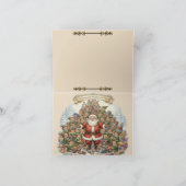 Victorian Watercolor Santa Christmas Collection Bedankkaart (Binnen)