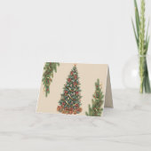 Victorian Watercolor Santa Christmas Collection Bedankkaart (Achterkant)