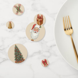 Victorian Watercolor Santa Christmas Collection Confetti