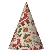 Victorian Watercolor Santa Christmas Collection Feesthoedjes (Links)