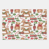 Victorian Watercolor Santa Christmas Collection Inpakpapier Vel (Voorkant 2)