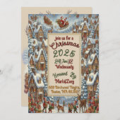 Victorian Watercolor Santa Christmas Collection Kaart (Voorkant / Achterkant)