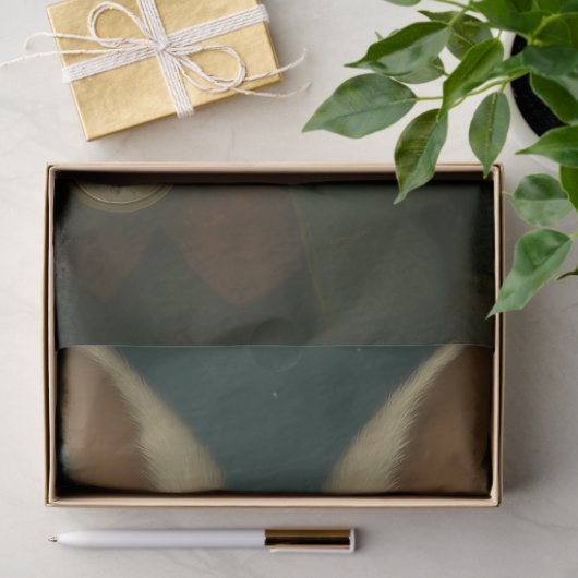 Victorian White Rabbit – Whimsical Fantasy Animal  Tissuepapier (Geschenk)