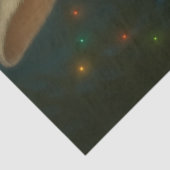 Victorian White Rabbit – Whimsical Fantasy Animal  Tissuepapier (Detail)